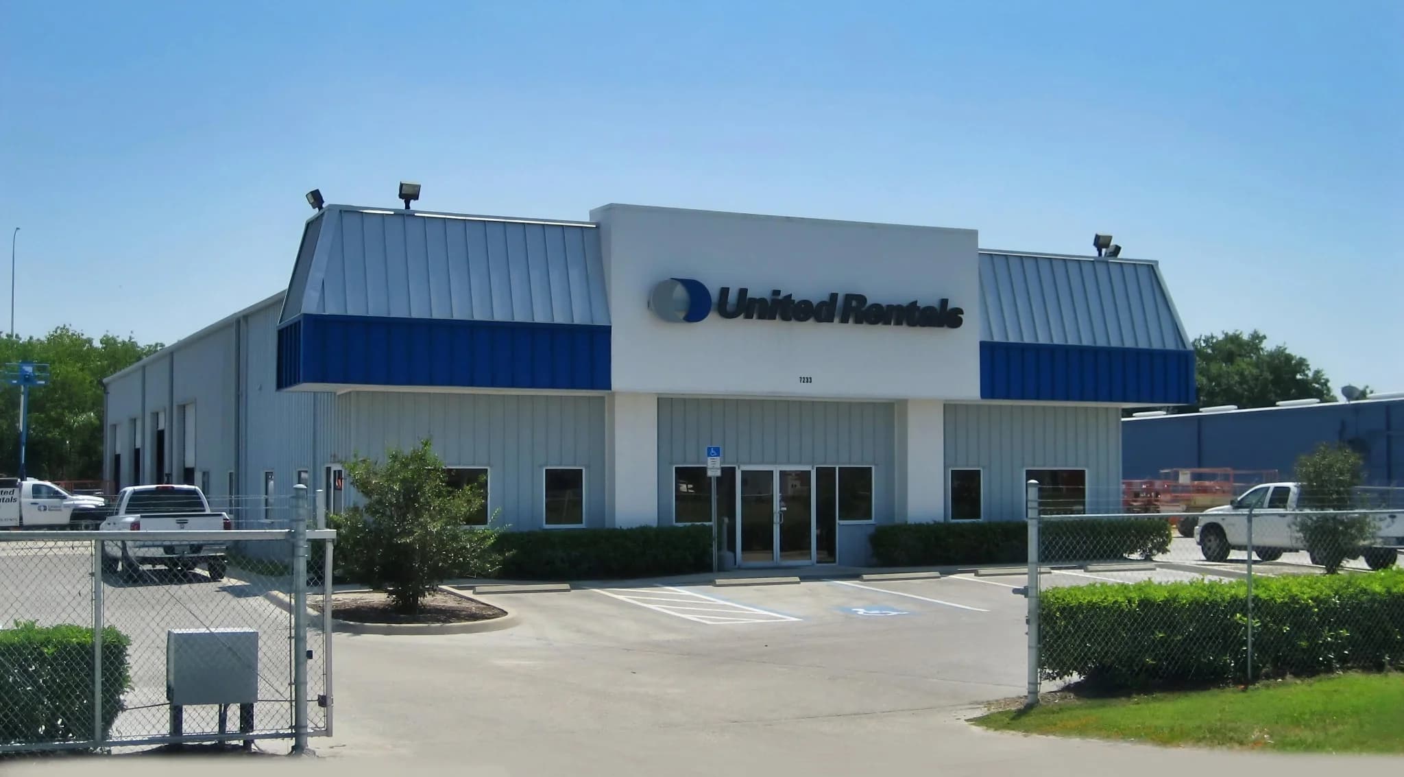 Large commercial steel building interior